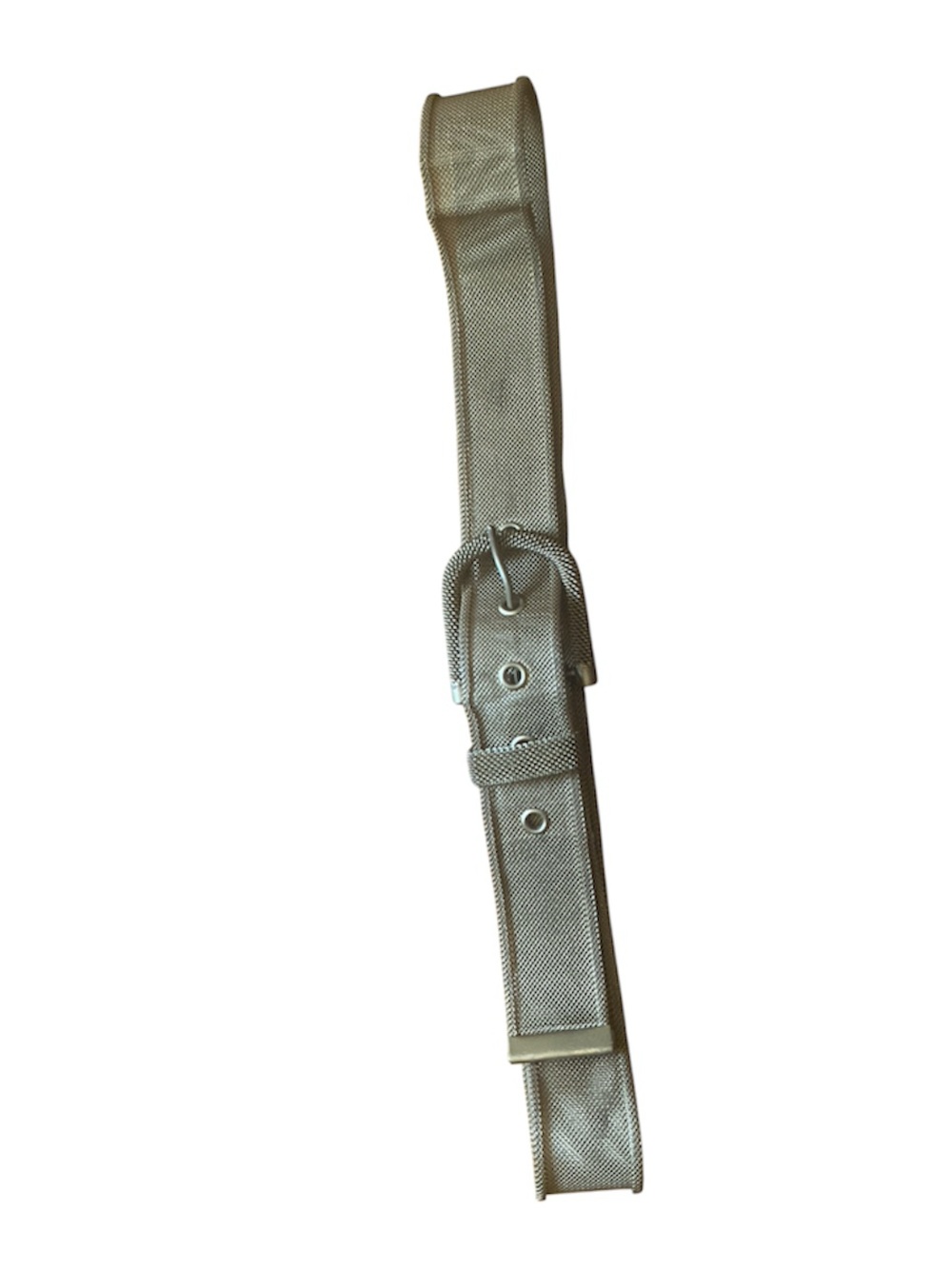 Gold Metallic Mesh Waist Belt - Champagne Gold Heavy Metal With Special Details